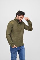 Heren - Mannen - Dikke kwaliteit - Modern - Nieuw - Alpin Pullover olive