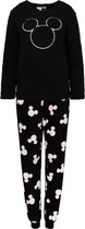 Zwarte fleece pyjama voor dames Mickey Mouse DISNEY / S