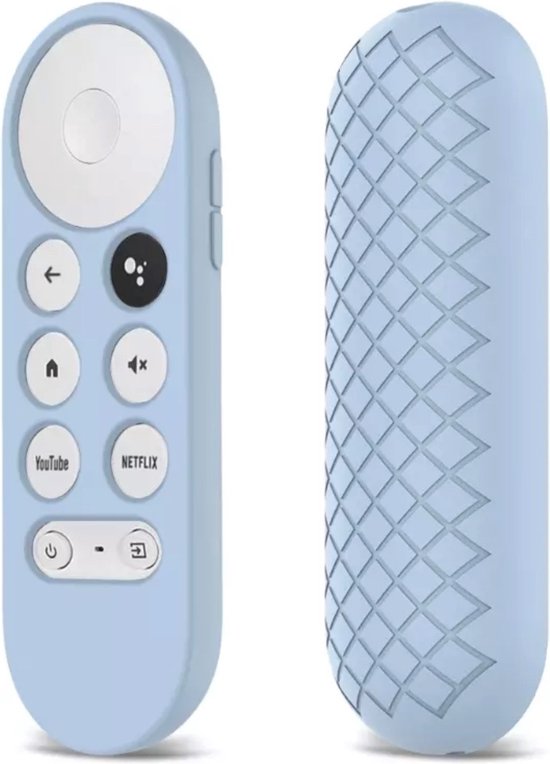 Luxe Siliconen Soft Case Cover Hoesje Geschikt Voor Afstandsbediening Google Chromecast (2020) - Bescherming tegen krassen & stoten - Blauw