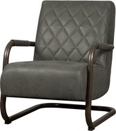 Tower living | civo fauteuil | stof | antraciet | 65 x 86 x 83 (h) cm