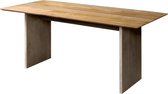 Eettafel | ora | gerecycled teak | koper | 240 x 100 x 76(h) cm