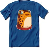Hello there T-Shirt Grappig | Dieren kikker Kleding Kado Heren / Dames | Animal Skateboard Cadeau shirt - Donker Blauw - XL