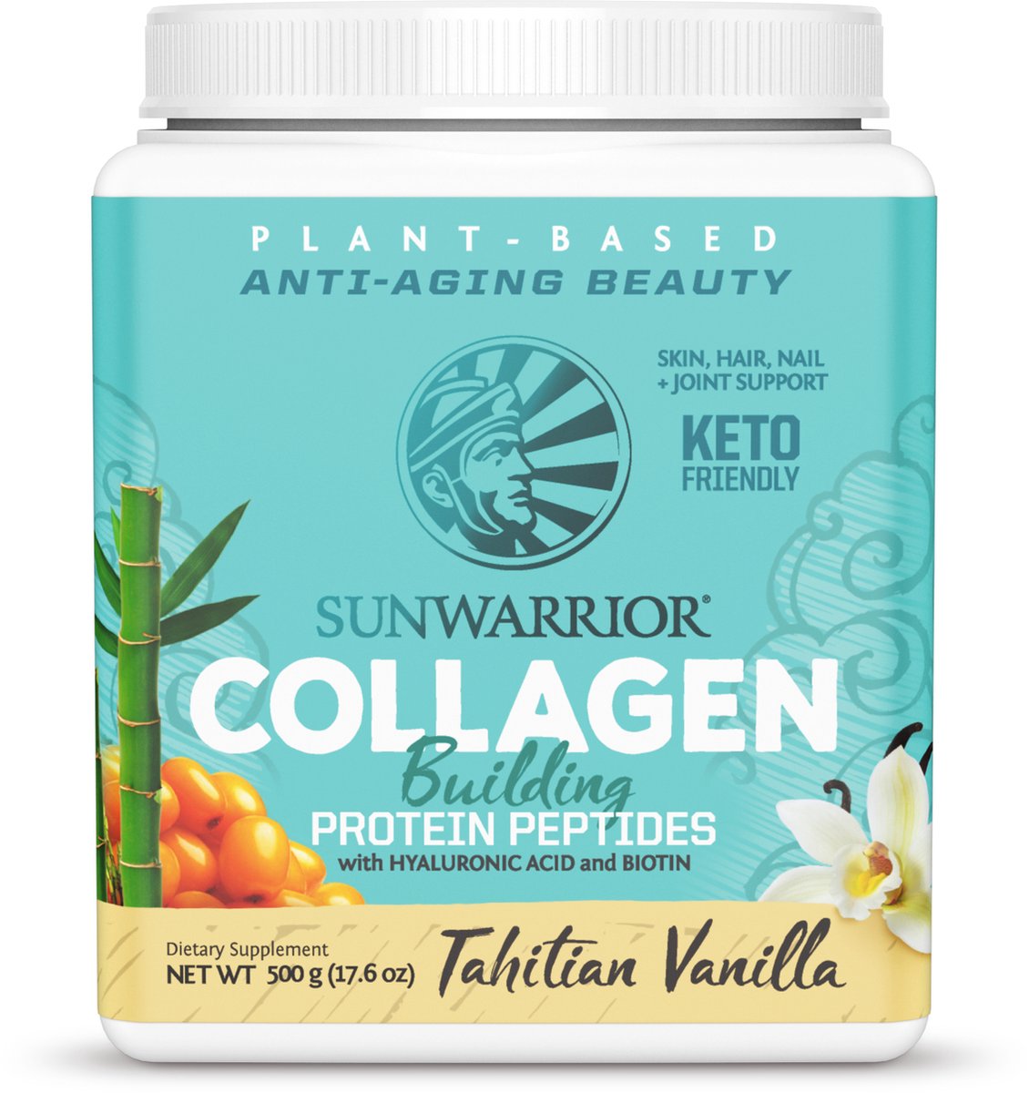 Sunwarrior Collageen Vanille - 500 gram