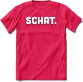 Schat - Valentijn T-Shirt | Grappig Valentijnsdag Cadeautje voor Hem en Haar | Dames - Heren - Unisex | Kleding Cadeau | - Roze - L