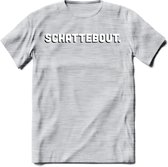 Schattebout - Valentijn T-Shirt | Grappig Valentijnsdag Cadeautje voor Hem en Haar | Dames - Heren - Unisex | Kleding Cadeau | - Licht Grijs - Gemaleerd - 3XL