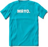 Mayo - Snack T-Shirt | Grappig Verjaardag Kleding Cadeau | Eten En Snoep Shirt | Dames - Heren - Unisex Tshirt | - Blauw - XXL