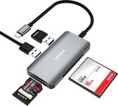 Sounix SD Cardreader - 5 in 1 Kaartlezer - SD/TF/CF - USB 3.0 x 2 - UAL52300