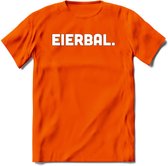 Eierbal  - Snack T-Shirt | Grappig Verjaardag Kleding Cadeau | Eten En Snoep Shirt | Dames - Heren - Unisex Tshirt | - Oranje - 3XL
