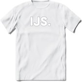 IJs - Snack T-Shirt | Grappig Verjaardag Kleding Cadeau | Eten En Snoep Shirt | Dames - Heren - Unisex Tshirt | - Wit - XL