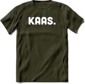 Kaas - Snack T-Shirt | Grappig Verjaardag Kleding Cadeau | Eten En Snoep Shirt | Dames - Heren - Unisex Tshirt | - Leger Groen - S
