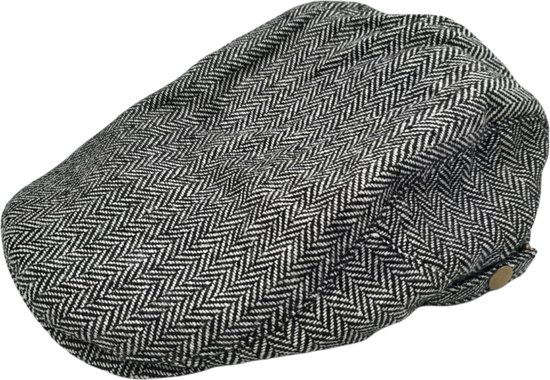 Lipodo Vilt Sportmuts Dames/Heren - Made in Italy pet met klep flat hat wintercap voor Zomer/Winter - L (58-59 cm) antraciet