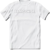 Bamischijf - Snack T-Shirt | Grappig Verjaardag Kleding Cadeau | Eten En Snoep Shirt | Dames - Heren - Unisex Tshirt | - Wit - S