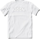 Udon - Snack T-Shirt | Grappig Verjaardag Kleding Cadeau | Eten En Snoep Shirt | Dames - Heren - Unisex Tshirt | - Wit - L