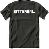Bitterbal - Snack T-Shirt | Grappig Verjaardag Kleding Cadeau | Eten En Snoep Shirt | Dames - Heren - Unisex Tshirt | - Donker Grijs - 3XL