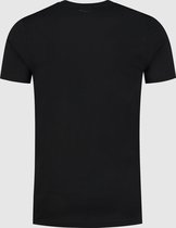 Ballin Amsterdam -  Heren Slim Fit   T-shirt  - Zwart - Maat XS