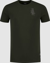 Ballin Amsterdam -  Heren Slim Fit   T-shirt  - Groen - Maat XXL