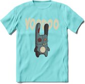 Voodoo pop T-Shirt Grappig | Halloween Kleding Kado Heren / Dames | Animal Skateboard Cadeau shirt - Licht Blauw - M