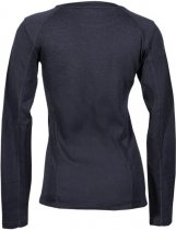 Point6 - Thermo Shirt - Lange Mouw - Dames - Ondershirt - Baselayer - Merinowol - Ronde Hals - Zwart - Medium