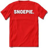 Snoepie - Valentijn T-Shirt | Grappig Valentijnsdag Cadeautje voor Hem en Haar | Dames - Heren - Unisex | Kleding Cadeau | - Rood - XXL