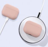 Siliconen case - geschikt voor Airpods Pro - Poeder roze