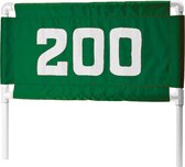 afstand markeervlag - Range Banner - afstand nummer 200 - groen - 1m breed bij 45cm hoog