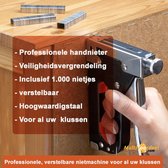 Professionele Werckmann Handnieter - Incl. 1000 nietjes - Tacker - Nietjes - Nietpistool- Nietmaschine