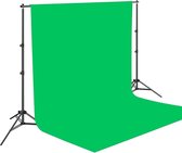 Fotoshoot Statief - Achtergrond voor shoots - Groene achtergrond - Statief - Studio Achtergrond - - Verstelbaar - Zwart/Groen