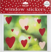 Raamstickers harten (30 stuks)