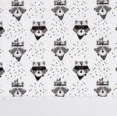 BINK Bedding Ledikantlaken Raccoon 100 x 150 cm