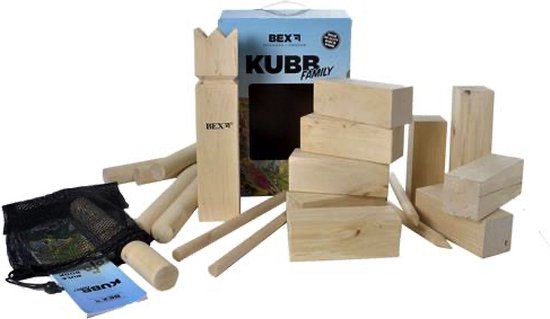 Bex Kubb Family - berkenhout - familiespel