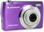 Paarse AgfaPhoto digitale camera, 18 megapixels, 8x optische zoom.