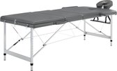 Everest Massagetafel met 3 zones 186x68 cm aluminium frame antraciet