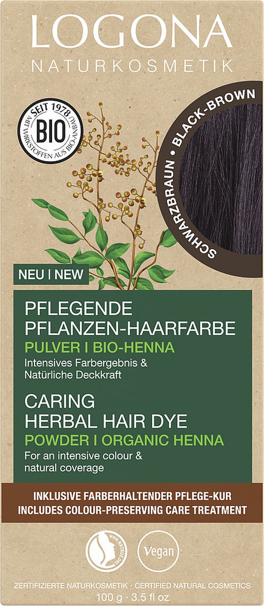 LOGONA Herbal Hair Dye haarkleuring Bruin