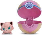 Pokemon Clip 'N Go - Jigglypuff + Heal Ball - Speelgoed - Speelfiguur - Actiefiguur voor kinderen jongens meisjes - Poké Ball - Pokeball - Pokéball