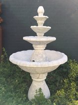 Belle fontaine de jardin pleine pierre, 4 vasques.