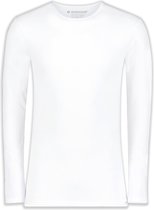 Garage 208 - Bodyfit T-shirt ronde hals lange mouw wit XL 95% katoen 5% elastan