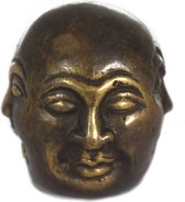 Feng Shui Boeddha Beeld - Vier Gezichten - 5x2cm
