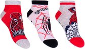 Spider-man - Enkelsokken - Rood - 3 paar - Maat 27-30