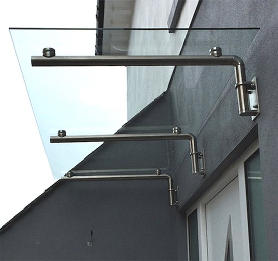 Luifels Dakbedekking Luifels Transparant Polycarbonaat Regenscherm Cover Deur Raam Luifel Luifel Tuin Patio Veranda Shelter Deur Luifel Buiten (Kleur: Helder; Grootte: 120x120cm