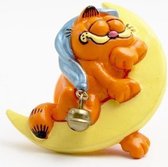 Garfield - garfield met slaapmuts -  6 cm - met zuignap - Bullyland.