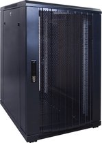 18U serverkast met geperforeerde deur 600x800x1000mm (BxDxH)