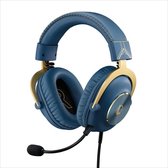 Logitech G Pro X Headset Bedraad Hoofdband Gamen Blauw, Goud