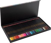 Tekenset - Tekenbox - Potlodendoos - Kleuren - Tekenkoffer - 46 Kleuren - Potloden - Met kleurcodes - Alle kleuren van de regenboog