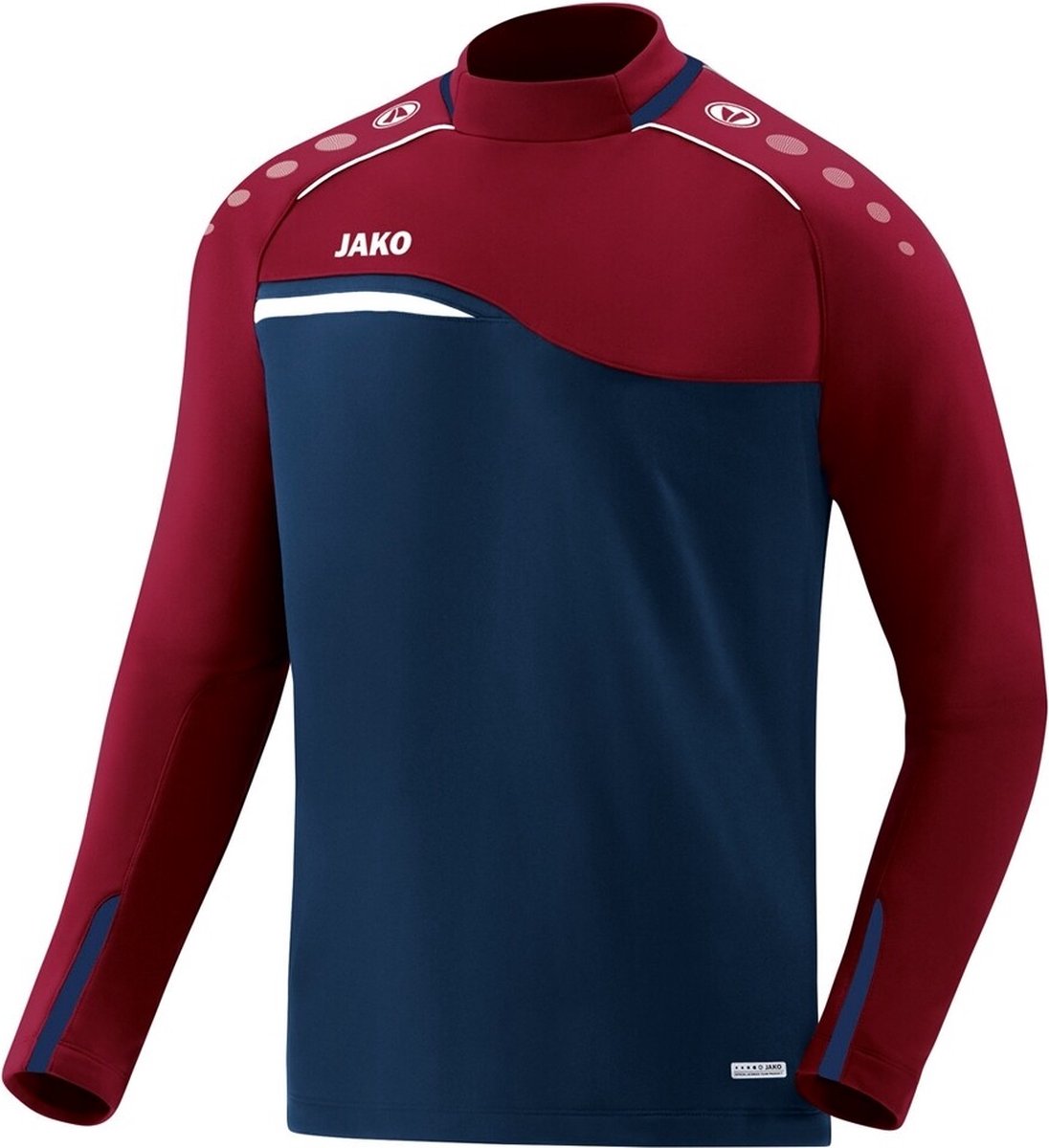 Jako Competition 2.0 Sweater Kinderen - Marine / Donkerrood | Maat: 128