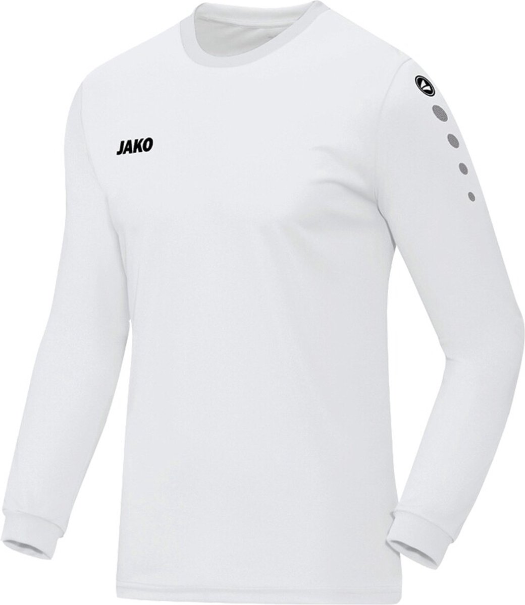 Jako - Jersey Team L/S Junior - Shirt Team LM - 128 - Wit