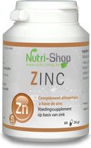 Nutri-shop Zinc - ZINK en vitamine B6 - 60 capsules