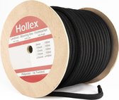 Hollex 100 meter zwarte 16-strengs Landvast Ø8mm