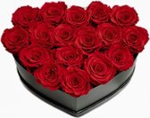 ROYALBLOSSOM - ROOD Amore Long Life Rozen 14 Stuks | Flowerbox | Rozen tot 3 jaar houdbaar | Amore Rozen in doos | Doos met rozen | Valentijnsdag | Moederdag | Kerst | Huwelijkscadeau | Bruil