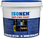 ISONEM ANTI FIRE PAINT 30 minuten vertragend, Toepasbaar op alle soorten gepleisterde, geverfde en ongelakte binnen- en buitenoppervlakken  · Beton-, hout- en staalconstructies  in