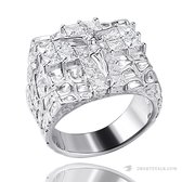 Juwelier Zwartevalk ZILVEREN (GERHODINEERD) RING 21.282/19